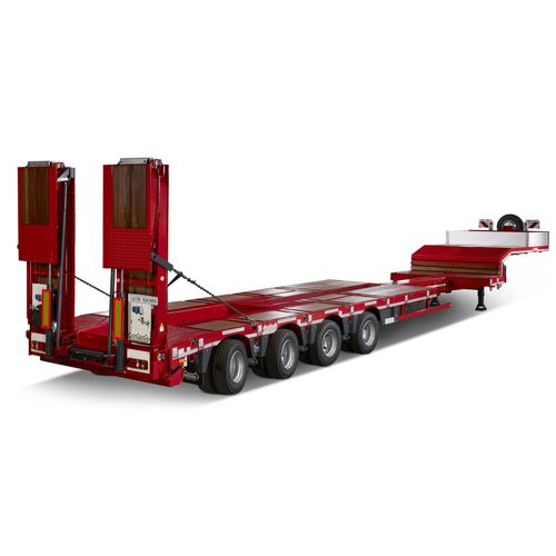 Semirremolque plataforma - OSD - NOOTEBOOM - de cuello de cisne / con suspensión neumática / autodirigido