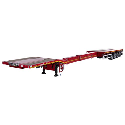Semirremolque plataforma - OVB Telestep - NOOTEBOOM - para carga alargada / de 3 ejes / de 4 ejes