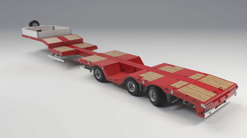 Semirremolque para contenedores - OSDS-48-03V(EBW)  - NOOTEBOOM - volquete / autodirigido / góndola de cama rebajada