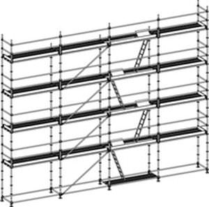 Andamio móvil - A10 089 -5 - BELLEGROUP - de fachada / modular