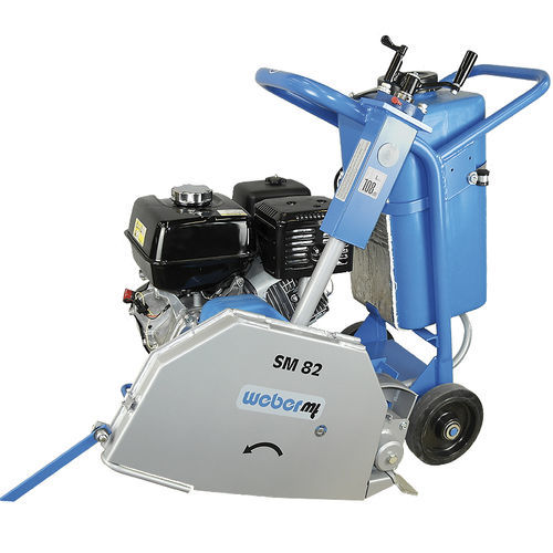 Sierra cortadora de pavimento - SM 82-3 - WEBER MASCHINENTECHNIK - horizontal / para piedra y hormigón / giratoria