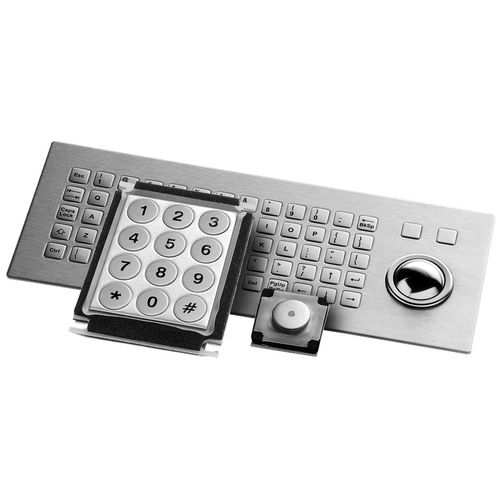 Teclado empotrable - YME-IP series - KNITTER SWITCH - de tecla mecánica / de acero inoxidable / IP65