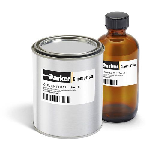 Pintura conductora - CHO-SHIELD® 571 - Parker Chomerics Division - de blindaje EMI / bicomponente / epoxi