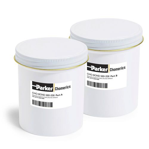 Cola epoxi - CHO-BOND® 580-208 - Parker Chomerics Division - para metal / bicomponente / conductora