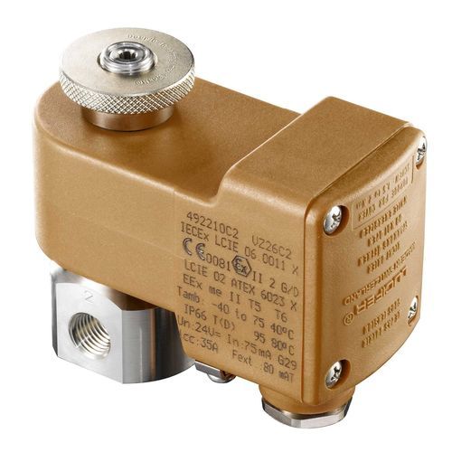 Electroválvula de control directo - V series - Parker Fluid and climate Controls Europe - de 3/2 vías / normalmente cerrada / agua