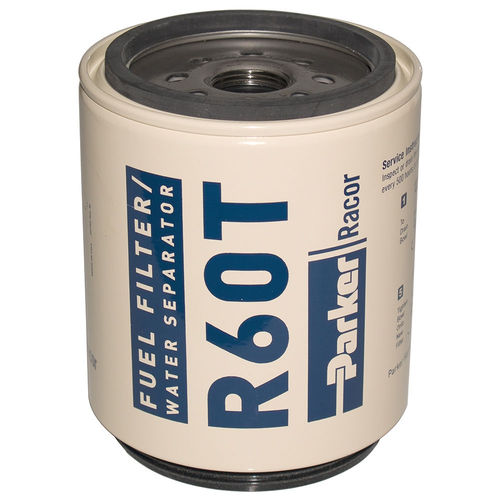 Cartucho filtrante de agua - R60T - Parker Racor Division - de combustible / para filtración fina / de plástico
