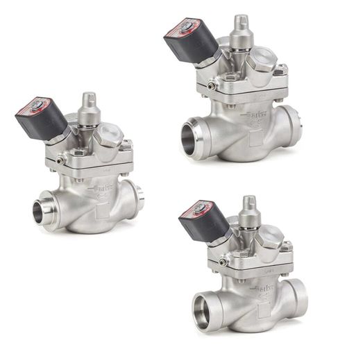Electroválvula de control directo - PS4C series - Parker Refrigerating Specialties Division - de 2 vías / para gas / de acero inoxidable