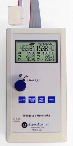 Gausímetro portátil - MR3 - AlphaLab Inc. - USB