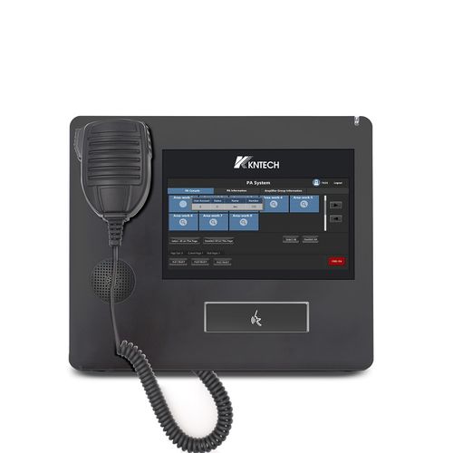 Terminal telefónico PoE - KNPA800W - HONGKONG KOON TECHNOLOGY LTD - Ethernet / 7" / para equipo de sonido