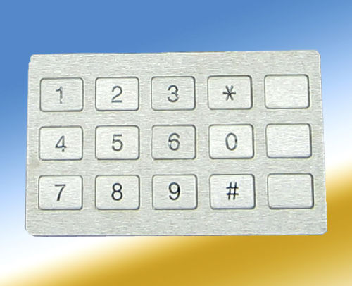 Teclado numérico 15 teclas - KP8 - HONGKONG KOON TECHNOLOGY LTD - empotrable / de acero inoxidable / de caucho