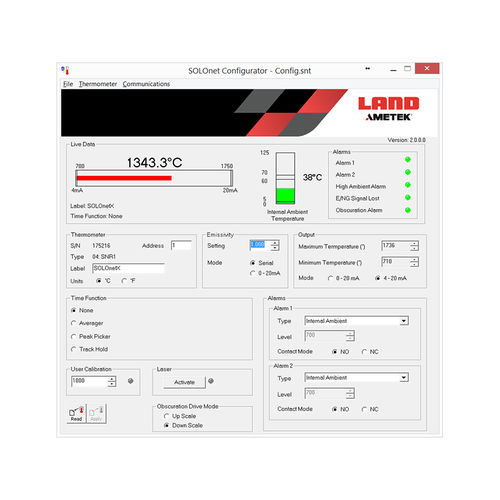 Software de supervisión - SOLOnet & IQ - Ametek Land - de visualización / configuración / Windows