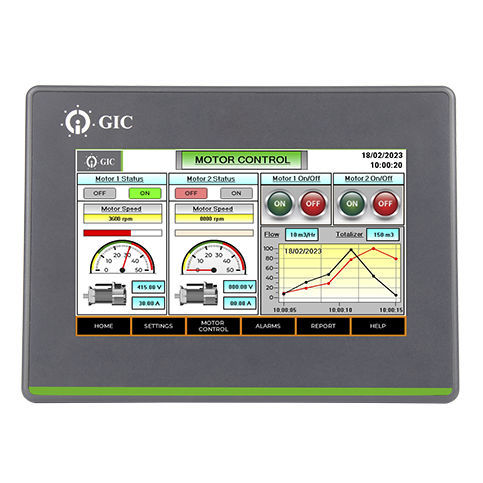 HMI con pantalla táctil - HM110B-0000 - General Industrial Controls (P) Ltd. - empotrable / TFT LCD / USB