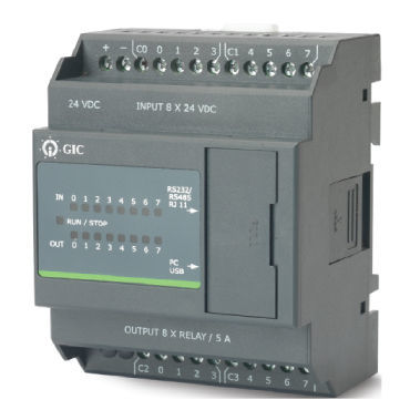 Autómata programable compacto - PC10ED08001N - General Industrial Controls (P) Ltd. - mini / entradas digitales / Modbus RTU