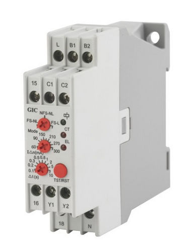 Relé de vigilancia de fuga a tierra - 0.2 - 1.2 A - General Industrial Controls (P) Ltd. - AC / en riel DIN / temporizador