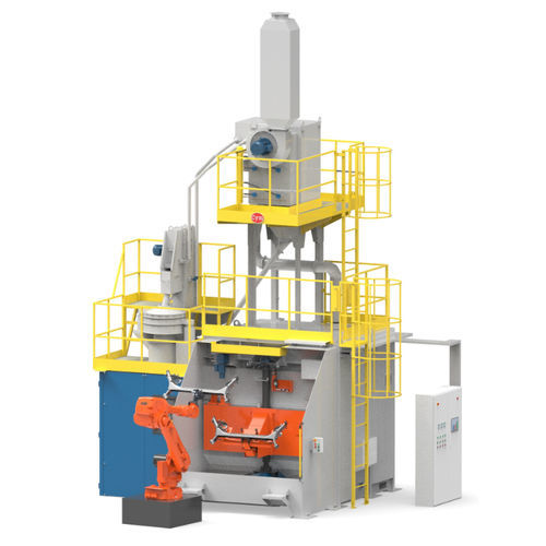 Máquina de shot peening para metal - Cym Materiales - robotizada / con carga / vertical