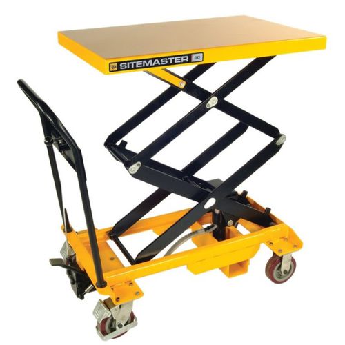 Mesa elevadora de doble tijera - Advanced Handling - hidráulica / manual / móvil