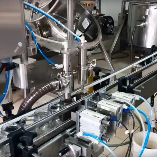 Línea de llenado automática - LINE 66 - Telm srl - para frascos / de botes / para productos alimentarios