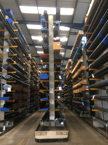 Sistema de estanterías cantilever - Wickens - ajustable / para carga alargada / para tuberías