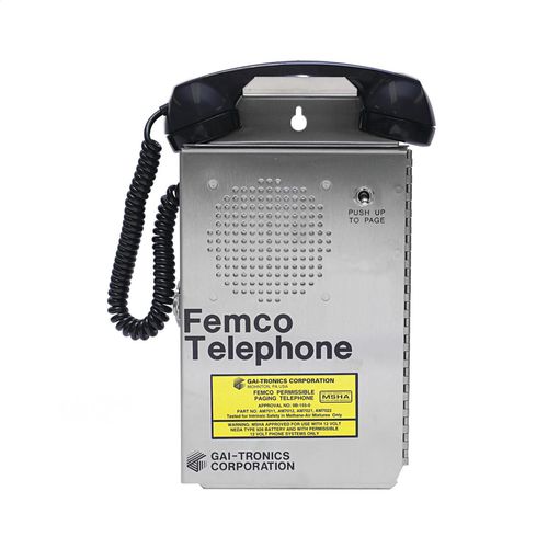 Teléfono para mina subterránea - AM7009 - GAI-TRONICS - de acero inoxidable / de interfono / portátil