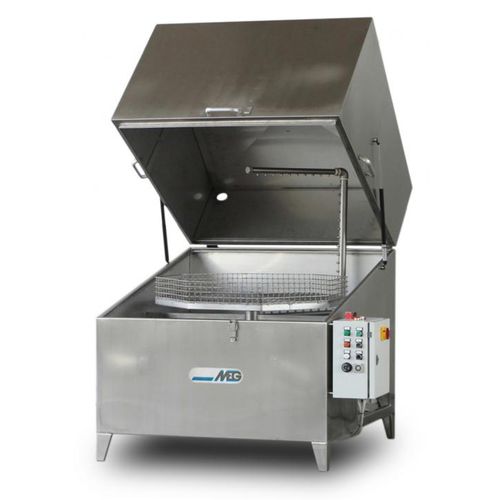 Máquina de lavado por aspersión - X series - MEG - de acero inoxidable / con secador / con bandeja rotativa
