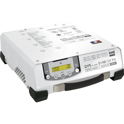 Cargador de baterías para vehículo eléctrico - GYSFLASH 51.48 CNT FV - GYS - de mesa / litio / plomo