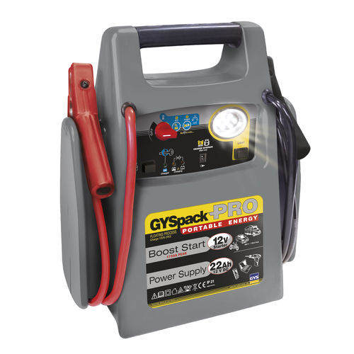 Cargador de arrancador de batería para moto - GYSPACK PRO - GYS - para coche / 12 V / ácido-plomo