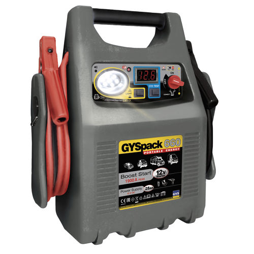Cargador de arrancador de batería para moto - GYSPACK 660 - GYS - para coche / 12 V / portátil
