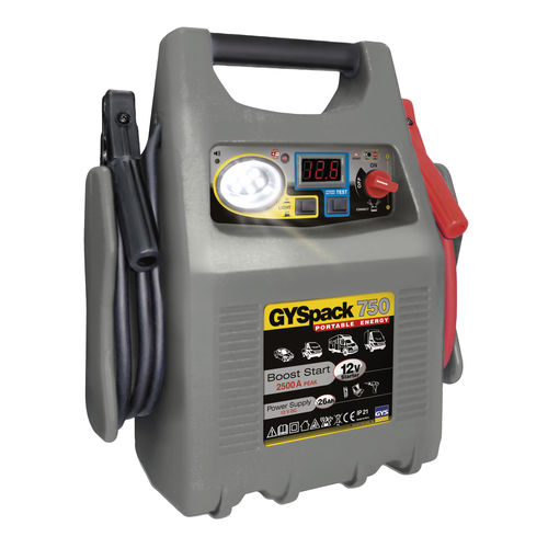 Arrancador de baterías para moto - GYSPACK 750 - GYS - para coche / 12 V / ácido-plomo