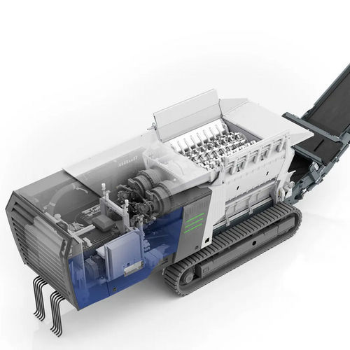 Destrozador primario - Urraco 5000 EK - Lindner Recyclingtech GmbH - de dos ejes / para madera / de desechos
