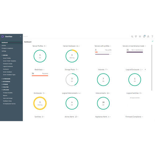 Software de gestión - HPE OneView - Hewlett-Packard - de supervisión / de interfaz / de automatización