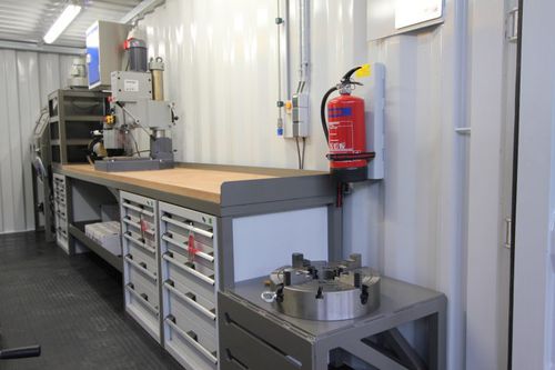 Instalación de prueba y reparación móvil - CT20-2  - Ventil Test Equipment BV - para válvulas de descarga
