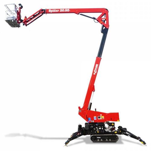 Plataforma araña con orugas - Spider 20.95 - Platform Basket - autopropulsada / eléctrica / híbrida diésel-eléctrica