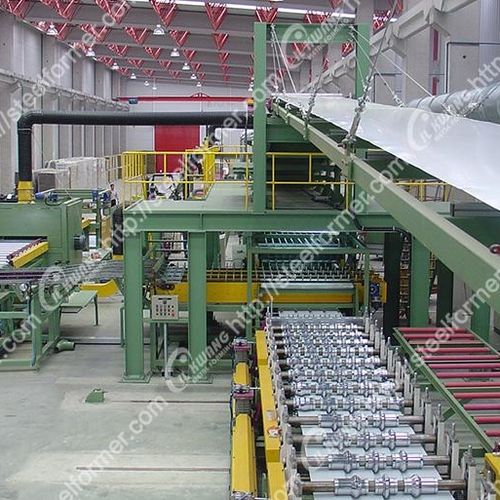 Línea de producción de paneles sándwich - IKMW-RF-4R - IL KWANG METAL FORMING Company - de paneles sándwich de EPS/lana mineral / continua