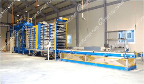 Línea de producción de paneles sándwich - HD1200 - IL KWANG METAL FORMING Company - automática / de discontinuo