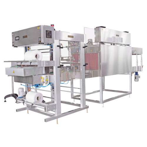 Retractiladora enteramente automática - SLH - Autopack Co., Ltd. - para botellas / para cajas / para productos cosméticos