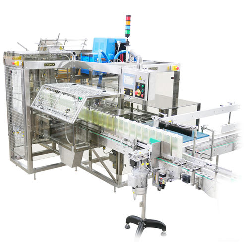 Empacadora de bandejas horizontal - CZA-CUA series - Autopack Co., Ltd. - automática / en línea / para botellas