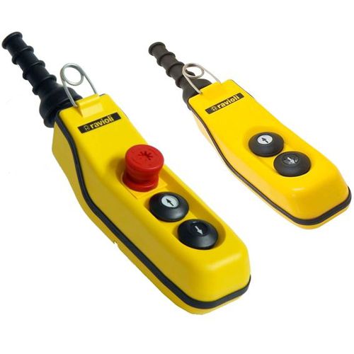 Caja botonera con 3 botones - PRL - FLUIDEA - IP65 / de parada de emergencia / portátil de mano