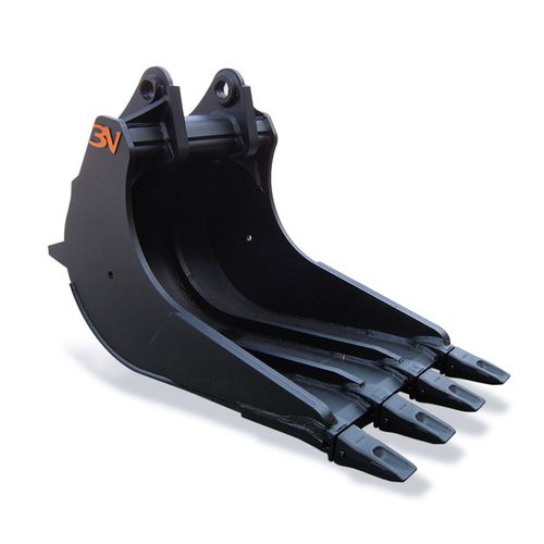 Cuchara con dientes estándar - WSC series - Trevi Benne - para excavadora / para minicargadora / 4 dientes
