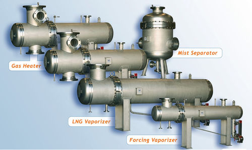Intercambiador de calor de coraza y tubos - Cryo Star - líquido-gas / de acero inoxidable / para aplicaciones marinas
