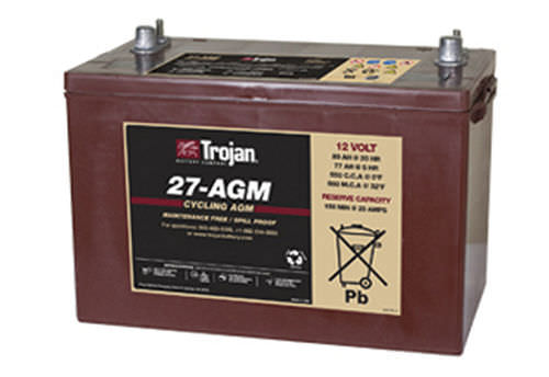 Batería AGM - 27-AGM - Trojan Battery Company - bloque / 12 V / de ciclo profundo