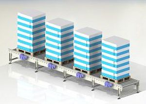 Transportador de rodillos - Webster Griffin Ltd - de manipulación / modular / automático