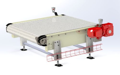 Transportador de cinta modular - Webster Griffin Ltd - de manipulación / para palés / de bolsas