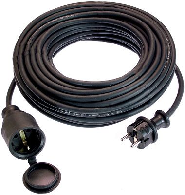Alargador eléctrico flexible - 16 A, 250 V, 5 - 50 m - as - Schwabe GmbH - de caucho