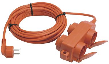 Alargador eléctrico con regleta - 16 A, 230 V, 10 m - as - Schwabe GmbH