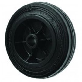 Rueda con neumático - PV series - ROSS HANDLING LTD - negra de goma / de manipulación / inyectada