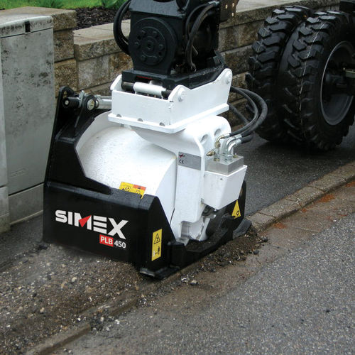 Regruesadora de suelo - PLB 450 - Simex S.r.l - para brazos excavadores