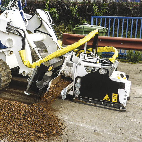 Regruesadora de suelo - PLC 30 - Simex S.r.l - para brazos excavadores