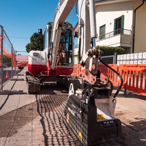 Regruesadora de suelo - PLB 300 - Simex S.r.l - para brazos excavadores