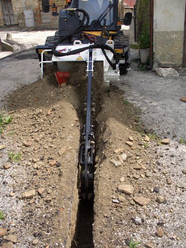 Zanjadora con cadena - CHD 150 - Simex S.r.l - de orugas / para minicargadora compacta