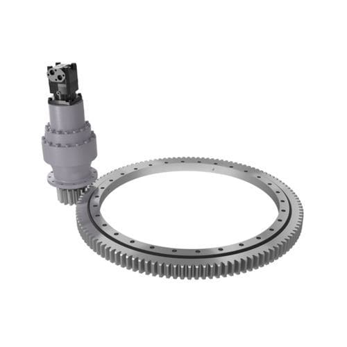 Sistema de arrastre giratorio con corona giratoria - SP-H - IMO GmbH & Co. KG. - simple / para antena parabólica / para aerogenerador